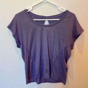 Purple Lululemon workout Tee